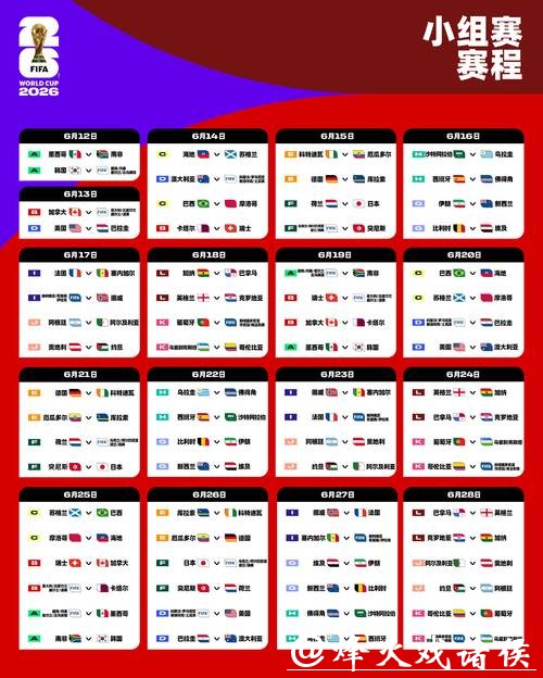 详解2026世界杯比赛时间安排,了解赛程更精彩 详解2026世界杯比赛时间安排,了解赛程更精彩